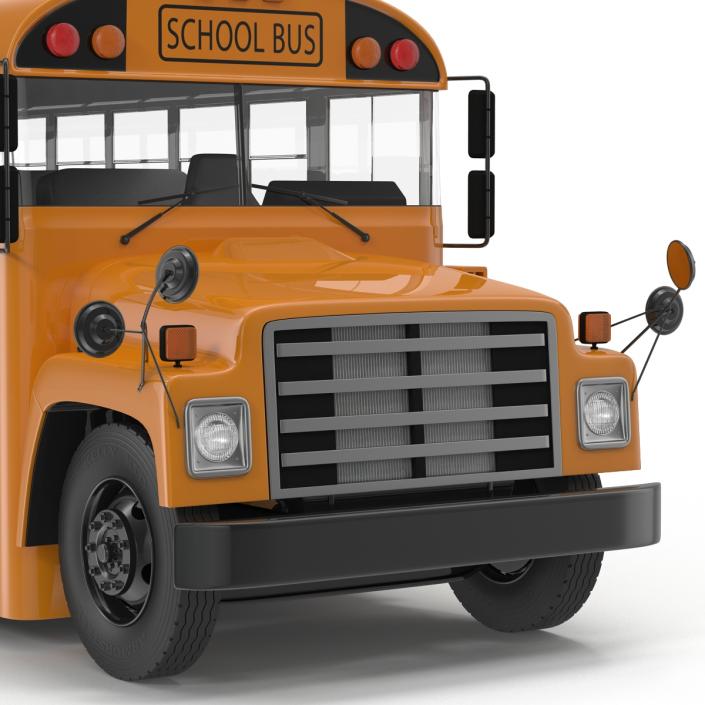 School Bus 3 Rigged 3D model