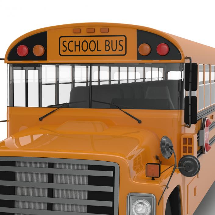 School Bus 3 Rigged 3D model