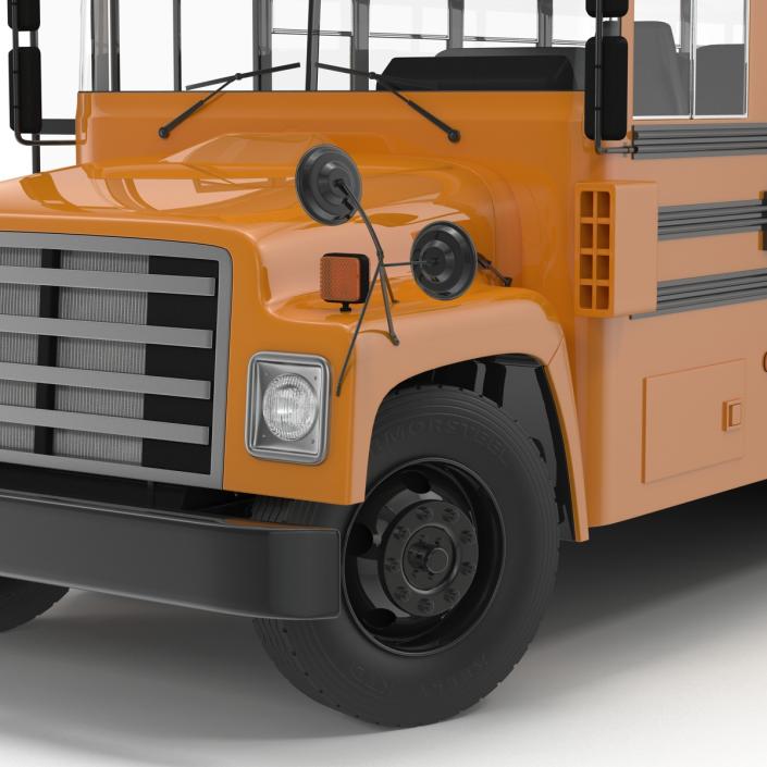 School Bus 3 Rigged 3D model