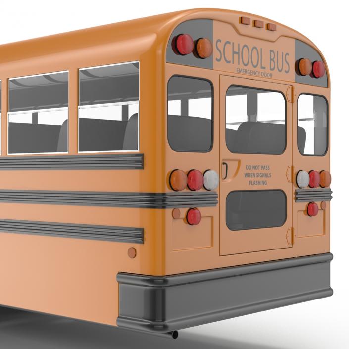 School Bus 3 Rigged 3D model