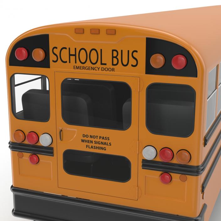 School Bus 3 Rigged 3D model