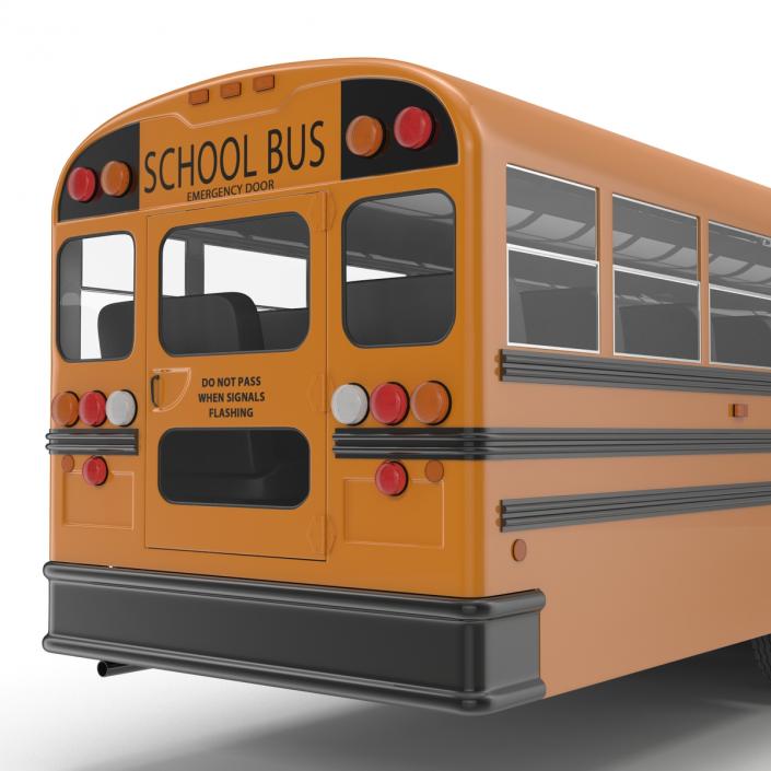 School Bus 3 Rigged 3D model