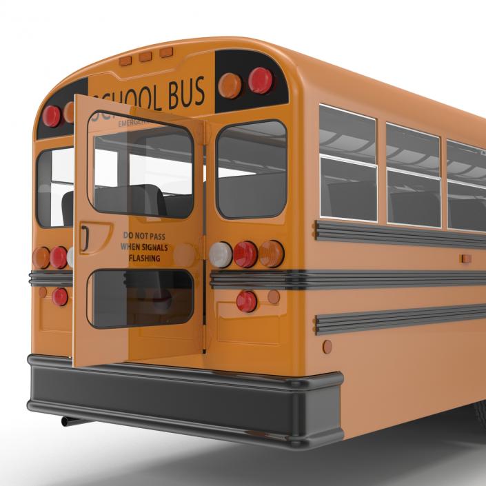 School Bus 3 Rigged 3D model