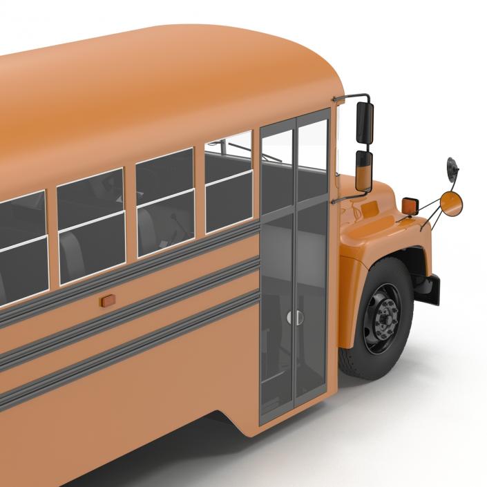 School Bus 3 Rigged 3D model