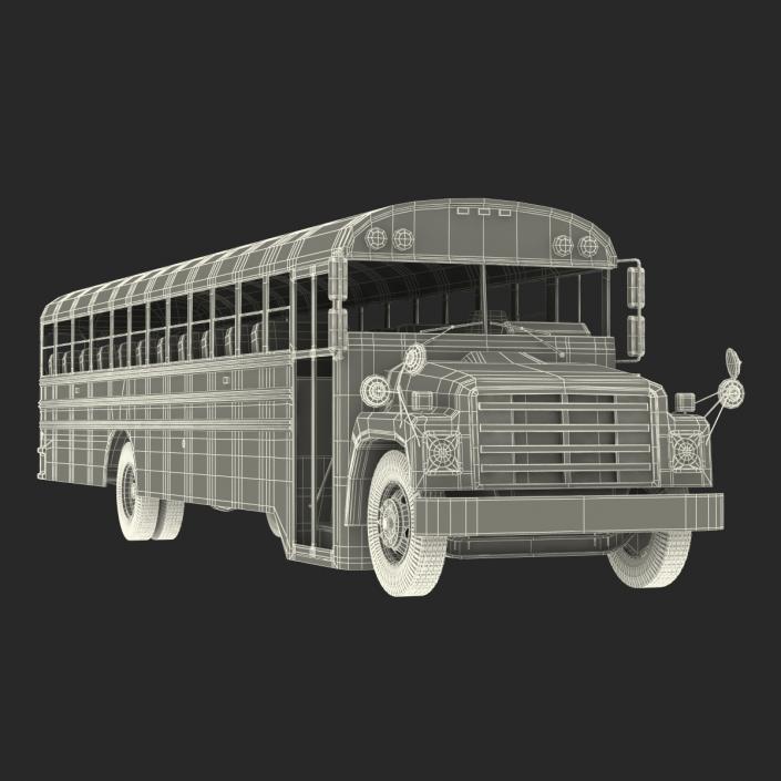 School Bus 3 Rigged 3D model