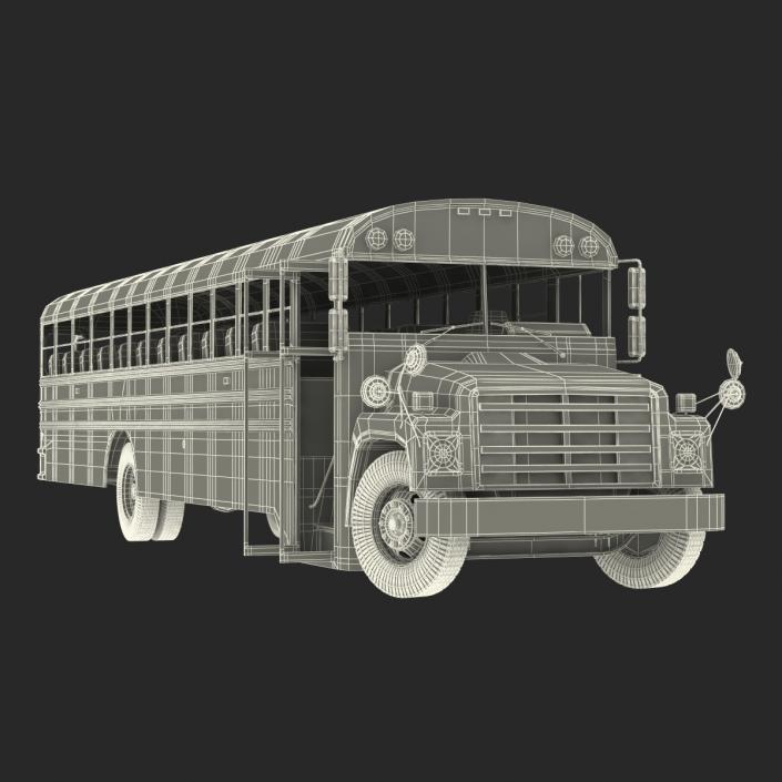 School Bus 3 Rigged 3D model