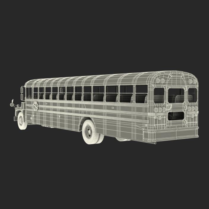 School Bus 3 Rigged 3D model