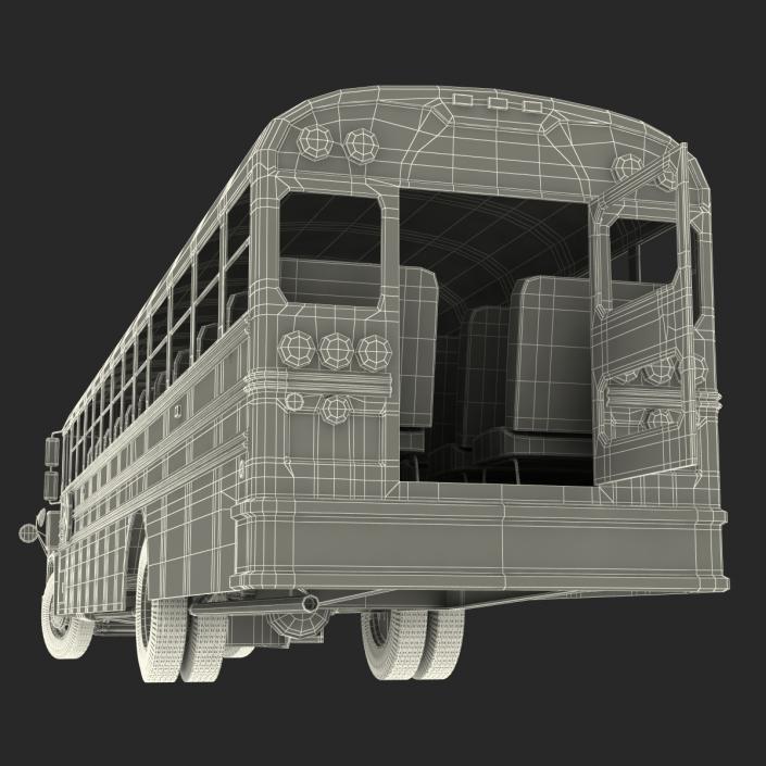 School Bus 3 Rigged 3D model