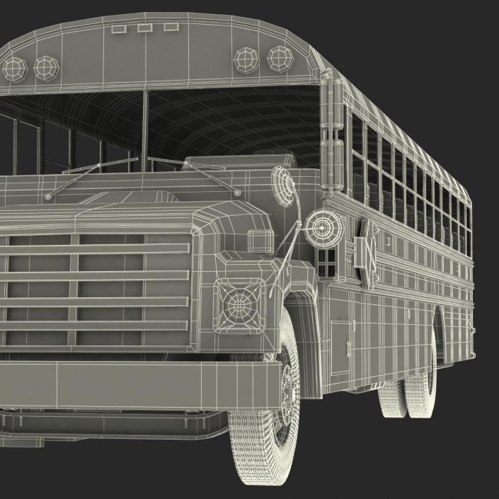 School Bus 3 Rigged 3D model