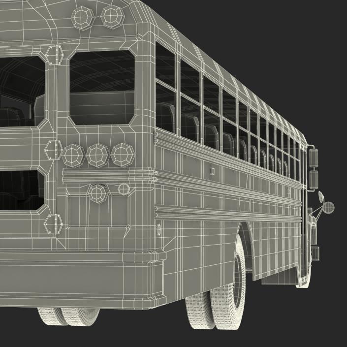 School Bus 3 Rigged 3D model