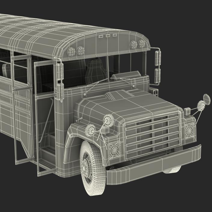 School Bus 3 Rigged 3D model