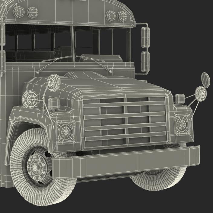 School Bus 3 Rigged 3D model