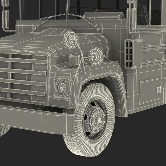 School Bus 3 Rigged 3D model