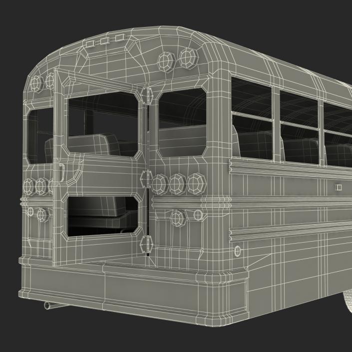 School Bus 3 Rigged 3D model