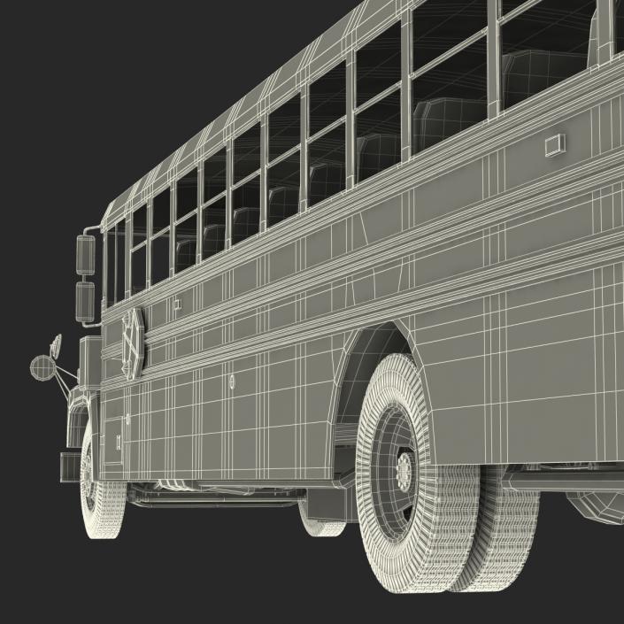 School Bus 3 Rigged 3D model