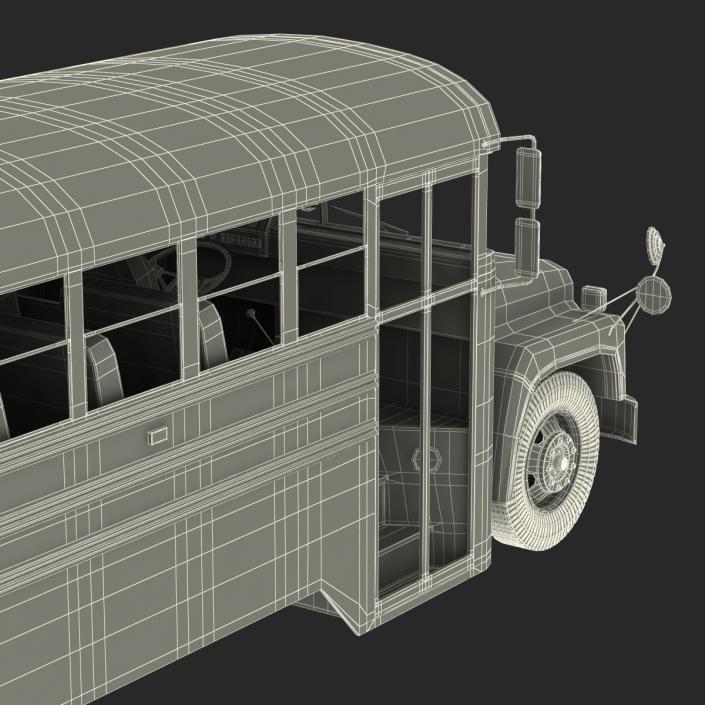 School Bus 3 Rigged 3D model