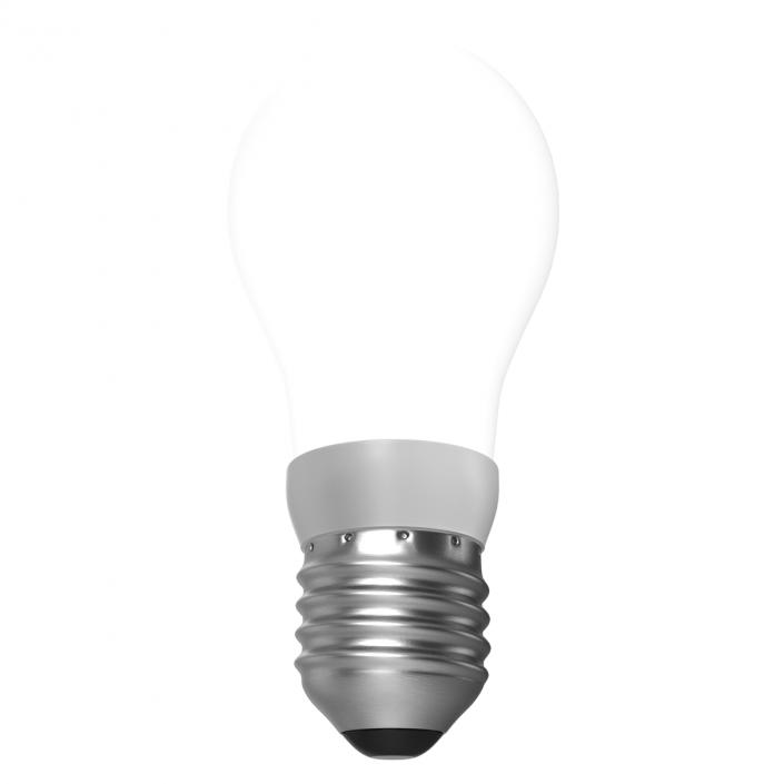 3D Energy Saving Light Bulb 2 Illuminated model