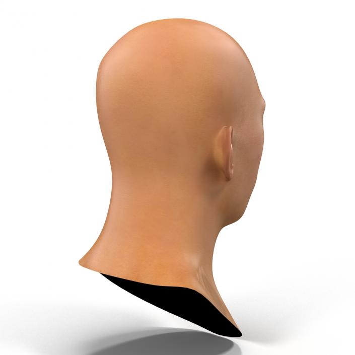 3D model Asian Male Head