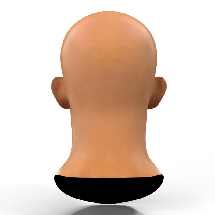 3D model Asian Male Head