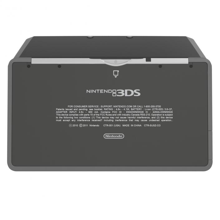 3D Nintendo 3DS Black model