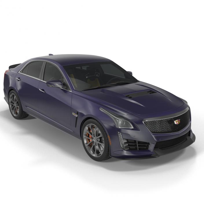 3D model Cadillac CTS V 2016 Simple Interior