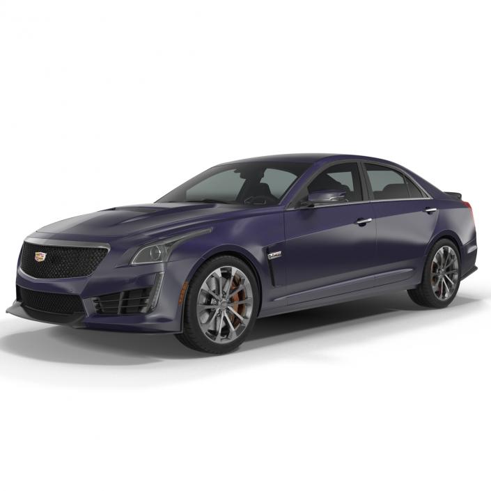 3D model Cadillac CTS V 2016 Simple Interior