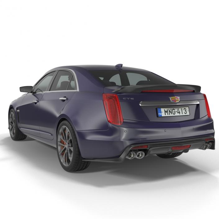 3D model Cadillac CTS V 2016 Simple Interior