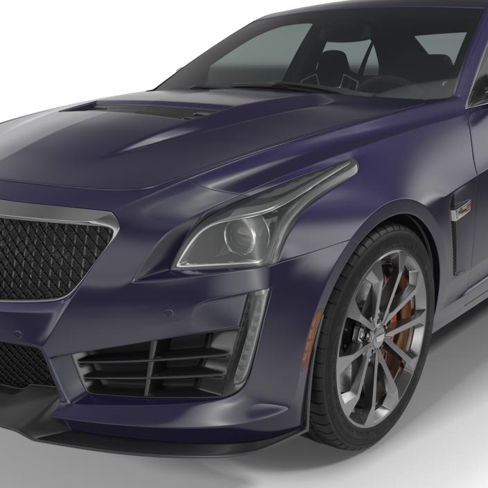 3D model Cadillac CTS V 2016 Simple Interior