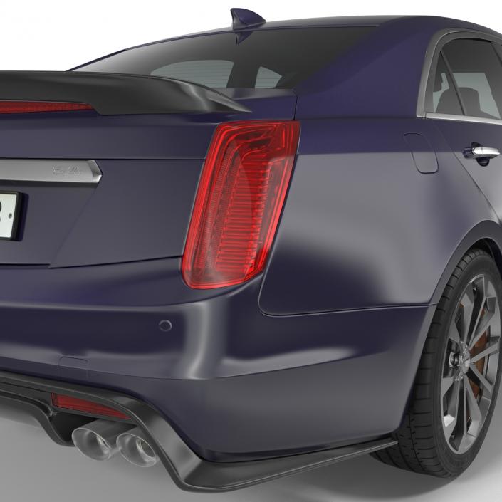 3D model Cadillac CTS V 2016 Simple Interior