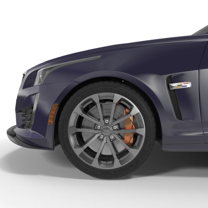 3D model Cadillac CTS V 2016 Simple Interior