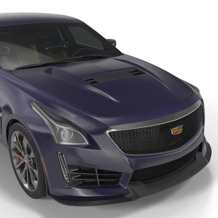 3D model Cadillac CTS V 2016 Simple Interior