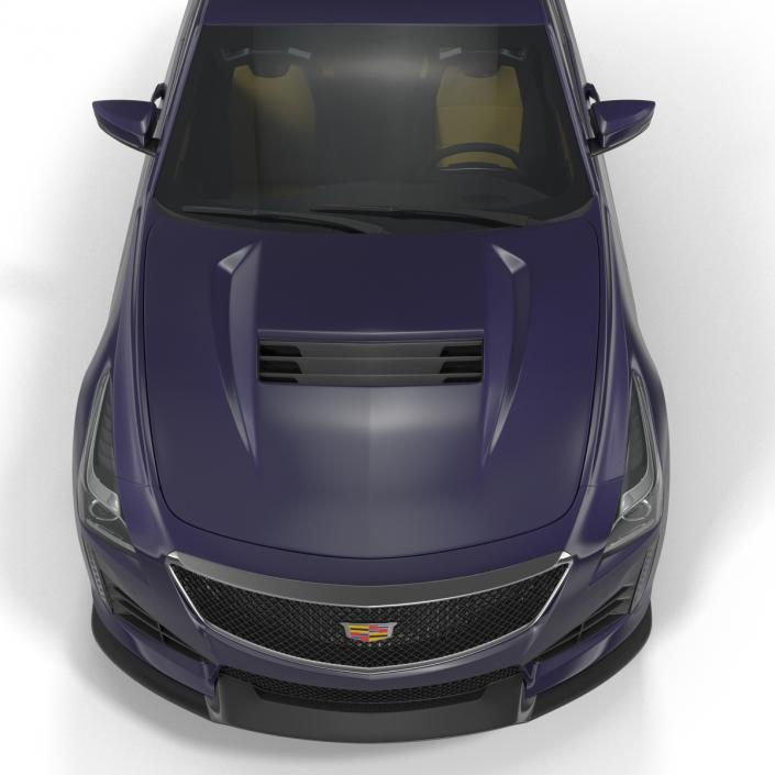 3D model Cadillac CTS V 2016 Simple Interior