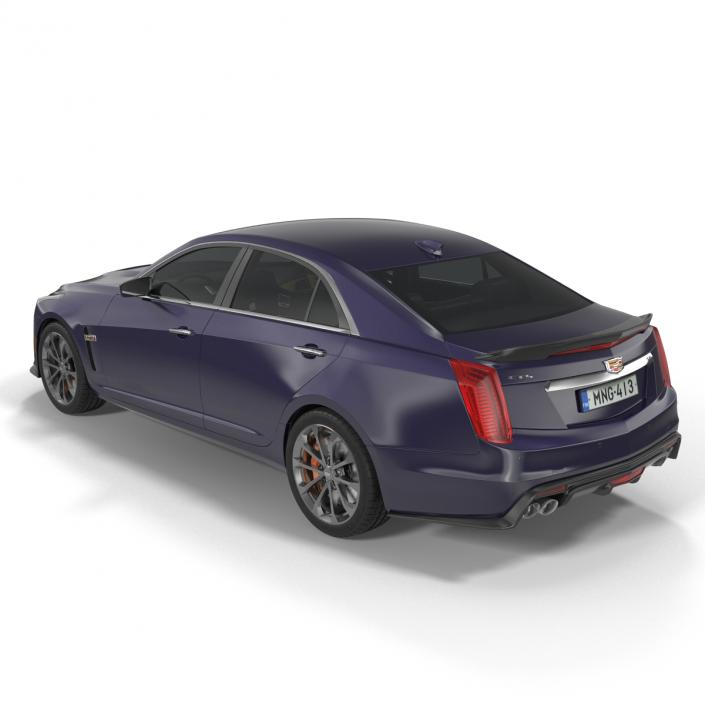 3D model Cadillac CTS V 2016 Simple Interior