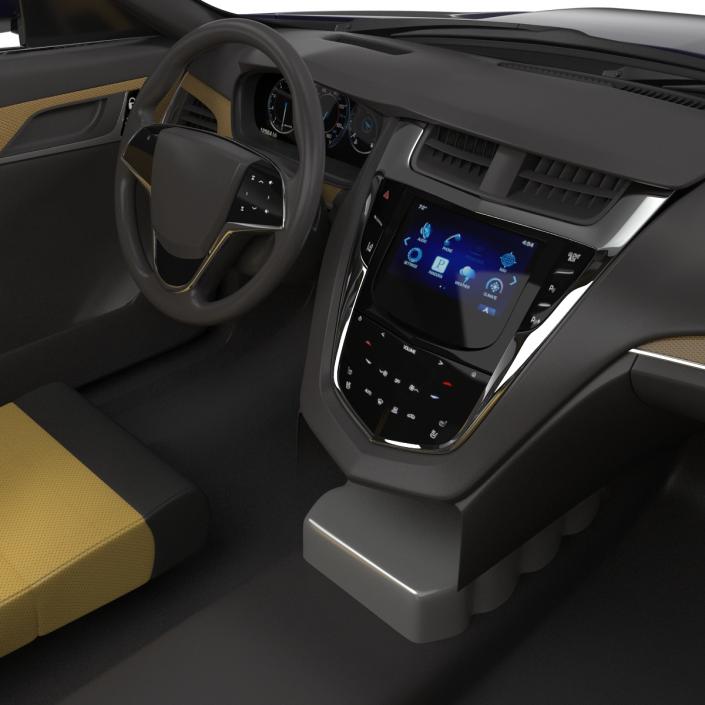 3D model Cadillac CTS V 2016 Simple Interior