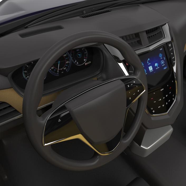 3D model Cadillac CTS V 2016 Simple Interior