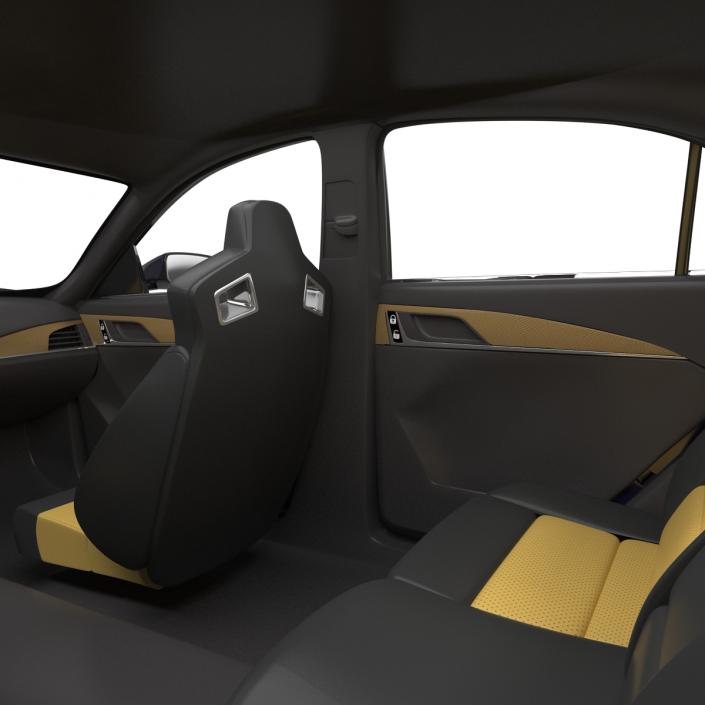 3D model Cadillac CTS V 2016 Simple Interior