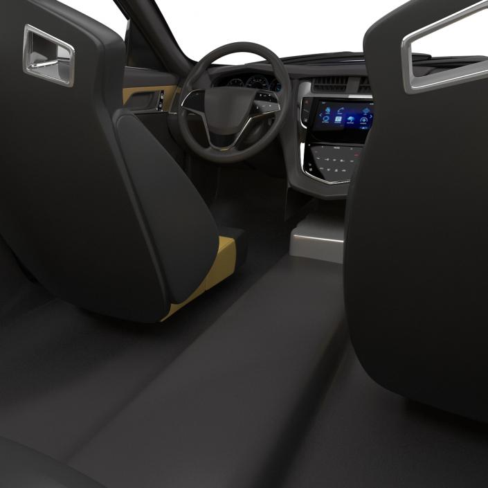 3D model Cadillac CTS V 2016 Simple Interior