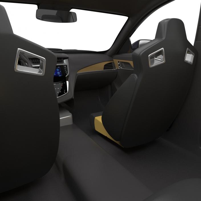 3D model Cadillac CTS V 2016 Simple Interior