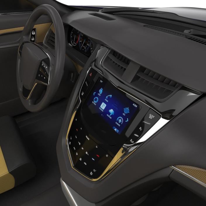 3D model Cadillac CTS V 2016 Simple Interior