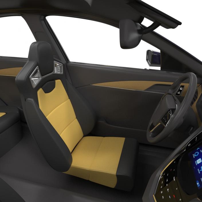 3D model Cadillac CTS V 2016 Simple Interior