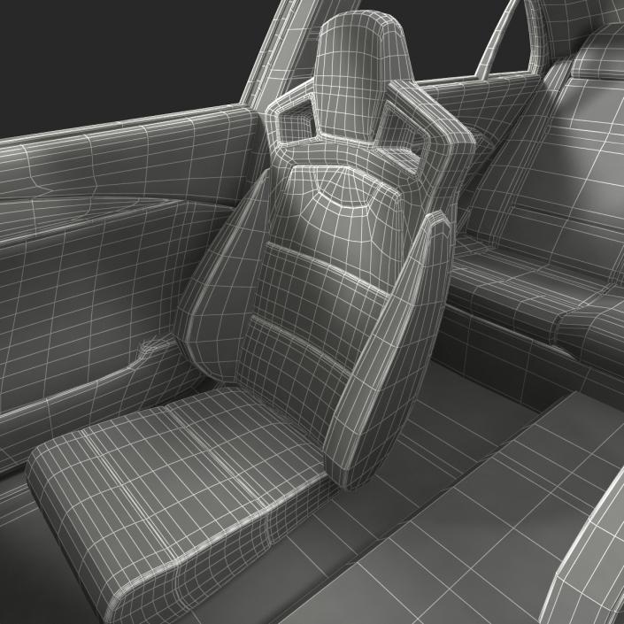 3D model Cadillac CTS V 2016 Simple Interior