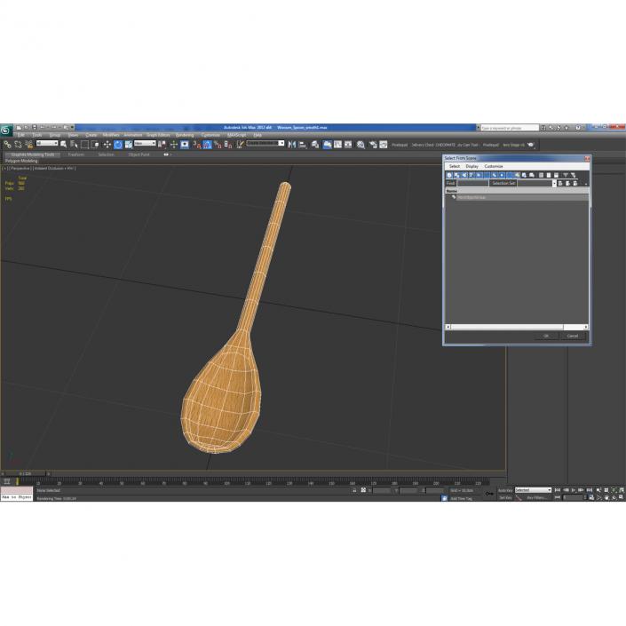 Wooden Spoon 3D