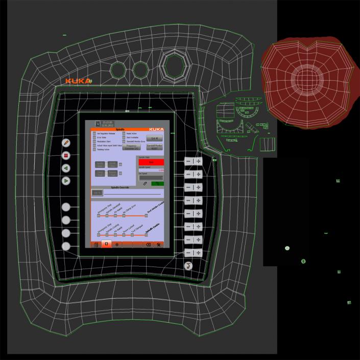 3D HMI Terminal KUKA Smartpad