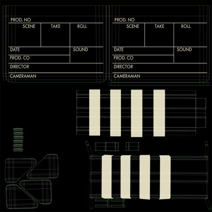 Clapboard 3D model