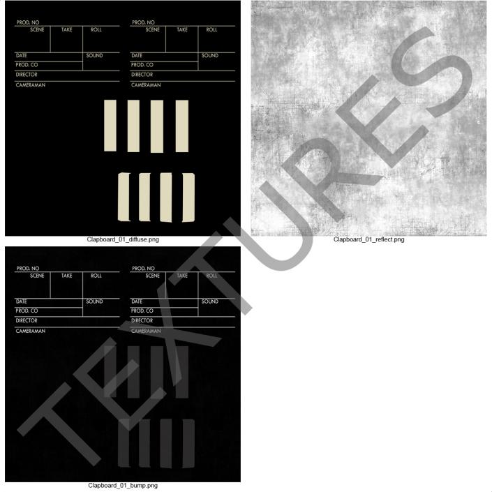 Clapboard 3D model