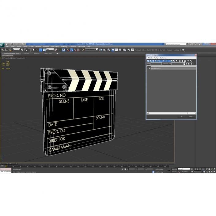 Clapboard 3D model