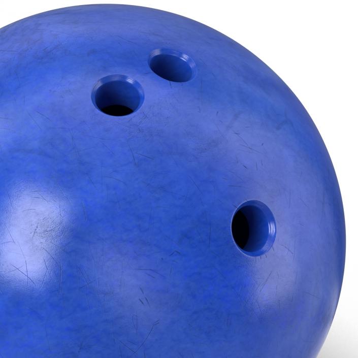 Bowling Ball Blue 3D