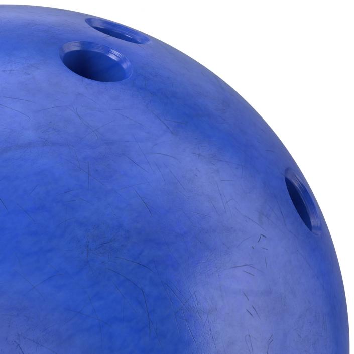 Bowling Ball Blue 3D