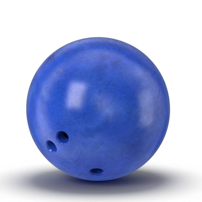 Bowling Ball Blue 3D