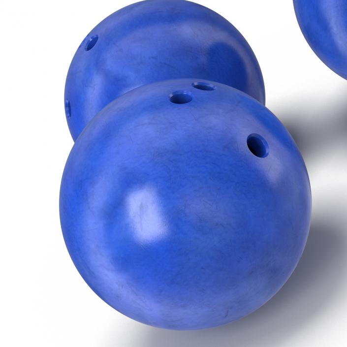 Bowling Ball Blue 3D